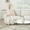 image:imageMina Victory Faux Fur Indoor Navy 20 x 20 Throw PillowBlush