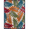 image:imageNourison Aloha Multicolor 7 x 10 Rectangle Area Rug 099446099921