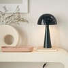 image:imageNourison Home 16 Bluish Grey Metal Mushroom Table Lamp Modern Retro Desk Light for Bedroom Dining Office EntrywayDark Green