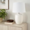 image:imageNourison Home 24 Black Farmhouse Ceramic Pottery Jug Table Lamp for Bedside Table Living Room Office EntrywayWhite