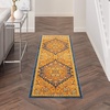 image:imageNourison Home Allur Orange Multicolor 710 x 910 Area Rug  Easy Clean Non Shedding Bed Room Living Room Dining Room Kitchen 8 x 10Orange Multicolor