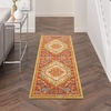 image:imageNourison Home Allur Orange Multicolor 710 x 910 Area Rug  Easy Clean Non Shedding Bed Room Living Room Dining Room Kitchen 8 x 10Red Multicolor