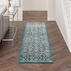 image:imageNourison Home Allur Red Multicolor 23 x 76 Area Rug  Easy Clean Non Shedding Bed Room Living Room Dining Room Kitchen 8 RunnerBlue Multicolor