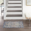 image:imageNourison Home Allur Sage Ivory 53 x 73 Area Rug  Easy Clean Non Shedding Bed Room Living Room Dining Room Kitchen 5 x 7Light Blue