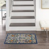 image:imageNourison Home Allur Sage Ivory 53 x 73 Area Rug  Easy Clean Non Shedding Bed Room Living Room Dining Room Kitchen 5 x 7Navy Multicolor
