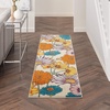 image:imageNourison Home Allur Yellow Multicolor 53 x 73 Area Rug  Easy Clean Non Shedding Bed Room Living Room Dining Room Kitchen 5 x 7Ivory Multicolor