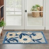 image:imageNourison Home Aloha Blue Grey 53 x 75 Area Rug  Easy Clean Non Shedding Bed Room Living Room Dining Room Kitchen 5 x 8Blue Grey