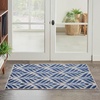 image:imageNourison Home Aloha Ivory Grey 53 x 75 Area Rug  Easy Clean Non Shedding Bed Room Living Room Dining Room Kitchen 5 x 8Blue