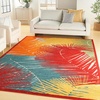image:imageNourison Home Aloha Navy 710 x 910 Area Rug  Easy Clean Non Shedding Bed Room Living Room Dining Room Kitchen 8 x 10Multi Color