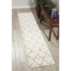 image:imageNourison Home Amore Moroccan Charcoal 32 x 5 Area Rug Easy Cleaning Non Shedding Bed Room Living Room Dining Room Kitchen 3x5Cream