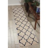 image:imageNourison Home Amore Moroccan Charcoal 32 x 5 Area Rug Easy Cleaning Non Shedding Bed Room Living Room Dining Room Kitchen 3x5IvoryBlue