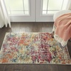 image:imageNourison Home Celestial PinkMulticolor 4 x Round Area Rug Vintage Abstract Easy Cleaning Non Shedding Bed Room Living Room Dining Room Kitchen 4 RoundPinkMulti