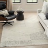 image:imageNourison Home Cozy Modern Ivory Black 53 x 7 Area Rug  Easy Clean Non Shedding Bed Room Living Room Dining Room Kitchen 5 x 7Ivory Black