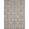 image:imageNourison Home Damask Grey 8 x 10 Area Rug  Easy Clean Non Shedding Bed Room Living Room Dining Room Kitchen 8 x 10IvoryGrey