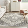 image:imageNourison Home Elation Ivory Grey 9 x 12 Area Rug  Easy Clean Non Shedding Bed Room Living Room Dining Room Kitchen 9 x 12Ivory Grey