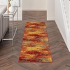 image:imageNourison Home Essentials Flame 4 x Round Area Rug  Easy Clean Non Shedding Bed Room Living Room Dining Room Kitchen 4 x RoundFlame