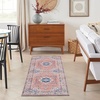 image:imageNourison Home Fulton Blue 5 x 7 Area Rug  Easy Clean Non Shedding Bed Room Living Room Dining Room Kitchen 5 x 7Coral