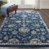 image:imageNourison Home Fusion Cream Grey 53 x 73 Area Rug  Easy Clean Non Shedding Bed Room Living Room Dining Room Kitchen 5 x 7Navy Pink