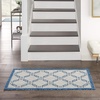 image:imageNourison Home Garden Party Ivory Blue 710 x Round Area Rug Traditional Trellis Bed Room Living Room Dining Room Kitchen Easy Clean Non Shedding 8 RoundIvory Blue