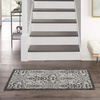 image:imageNourison Home Garden Party IvoryCharcoal 22 x 39 Area Rug  Easy Clean Non Shedding Bed Room Living Room Dining Room Kitchen 2 x 4