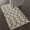 image:imageNourison Home Geometric Shag IvoryCharcoal 22 x 39 Area Rug  Easy Clean Non Shedding Bed Room Living Room Dining Room Kitchen 2 x 4