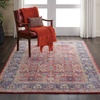 image:imageNourison Home Global Vintage Traditional Red 4 x 6 Area Rug Easy Clean Non Shedding Bed Room Living Room Dining Room Kitchen 4x64 x 6 Rectangular