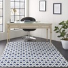 image:imageNourison Home Grafix Blue 53 x 73 Area Rug  Easy Clean Non Shedding Bed Room Living Room Dining Room Kitchen 5 x 7WhiteNavy