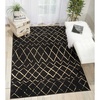 image:imageNourison Home Grafix Grey 53 x 73 Area Rug  Easy Clean Non Shedding Bed Room Living Room Dining Room Kitchen 5 x 7Black