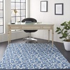 image:imageNourison Home Grafix Grey 6 x 9 Area Rug  Easy Clean Non Shedding Bed Room Living Room Dining Room Kitchen 6 x 9Blue