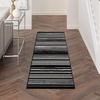 image:imageNourison Home Grafix Ivory Grey 23 x 76 Area Rug  Easy Clean Non Shedding Bed Room Living Room Dining Room Kitchen 8 RunnerBlack White