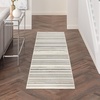 image:imageNourison Home Grafix Ivory Grey 23 x 76 Area Rug  Easy Clean Non Shedding Bed Room Living Room Dining Room Kitchen 8 RunnerIvory Grey