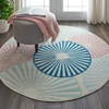 image:imageNourison Home Grafix Ivory Multicolor 53 x Round Area Rug  Easy Clean Non Shedding Bed Room Living Room Dining Room Kitchen 5 x Round