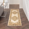 image:imageNourison Home Grafix Navy Gold 2 x 4 Area Rug  Easy Clean Non Shedding Bed Room Living Room Dining Room Kitchen 2 x 4Cream Multicolor