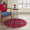 image:imageNourison Home Grafix Red 3 x Round Area Rug  Easy Clean Non Shedding Bed Room Living Room Dining Room Kitchen 3 x RoundRed