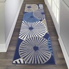 image:imageNourison Home Grafix White 3 x 5 Area Rug  Easy Clean Non Shedding Bed Room Living Room Dining Room Kitchen 3 x 5Navy