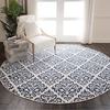 image:imageNourison Home Grafix White Blue 8 x Round Area Rug  Easy Clean Non Shedding Bed Room Living Room Dining Room Kitchen 8 x Round