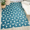 image:imageNourison Home Harper Geometric Grey 8 x 10 AreaRug EasyCleaning Non Shedding Bed Room Living Room Dining Room Kitchen 8x10Blue