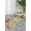 image:imageNourison Home Home amp Garden Green 79 x 1010 Area Rug  Easy Clean Non Shedding Bed Room Living Room Dining Room Kitchen 8 x 11Green