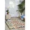 image:imageNourison Home Home amp Garden IndoorOutdoor Multicolor 53 x 75 Area rug Easy cleaning Non Shedding Bed Room Living Room Dining Room Kitchen 5x7Multi Color