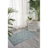image:imageNourison Home Home amp Garden IndoorOutdoor Orange 10 x 13 Area Rug Easy Cleaning Non Shedding Bed Room Living Room Dining Room Kitchen 10x13Light Blue