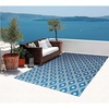 image:imageNourison Home Home amp Garden IndoorOutdoor Rust 79 x 1010 Area Rug Easy Cleaning Non Shedding Bed Room Living Room Dining Room Kitchen 8x11Navy