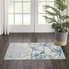 image:imageNourison Home Jubilant Grey 53 x Round Area Rug  Easy Clean Non Shedding Bed Room Living Room Dining Room Kitchen 5 x RoundIvory Blue