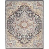image:imageNourison Home Juniper Ivory Multicolor 710 x 910 Area Rug  Easy Clean Non Shedding Bed Room Living Room Dining Room Kitchen 8 x 10Charcoal Multi