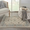 image:imageNourison Home Living Treasures Persian GreyIvory 710 x ROUND Area Rug Easy Cleaning Non Shedding Bed Room Living Room Dining Room Kitchen 8 RoundIvoryAqua