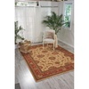 image:imageNourison Home Living Treasures Persian IvoryRed 26 x 8 Area Rug Easy Cleaning Non Shedding Bed Room Living Room Dining Room Kitchen 3x8IvoryRed