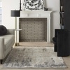image:imageNourison Home Ludlow Cream Grey 710 x 910 Area Rug  Easy Clean Non Shedding Bed Room Living Room Dining Room Kitchen 8 x 104 X 6