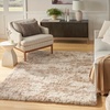 image:imageNourison Home Luxurious Shag Ivory Dark Beige 53 x 73 Area Rug  Easy Clean Non Shedding Bed Room Living Room Dining Room Kitchen 5 x 7Ivory Dark Beige