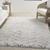 image:imageNourison Home Luxurious Shag Ivory Grey 710 x 910 Area Rug  Easy Clean Non Shedding Bed Room Living Room Dining Room Kitchen 8 x 10IvoryGrey