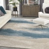 image:imageNourison Home Maxell Flint 53 x 73 Area Rug  Easy Clean Non Shedding Bed Room Living Room Dining Room Kitchen 5 x 7IvoryTeal