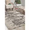 image:imageNourison Home Maxell IvoryGrey 310 x Round Area Rug  Easy Clean Non Shedding Bed Room Living Room Dining Room Kitchen 4 x RoundIvoryGrey